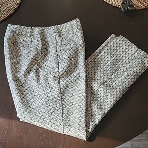 Tory Burch Black and White Dress Pants with Tailored Design